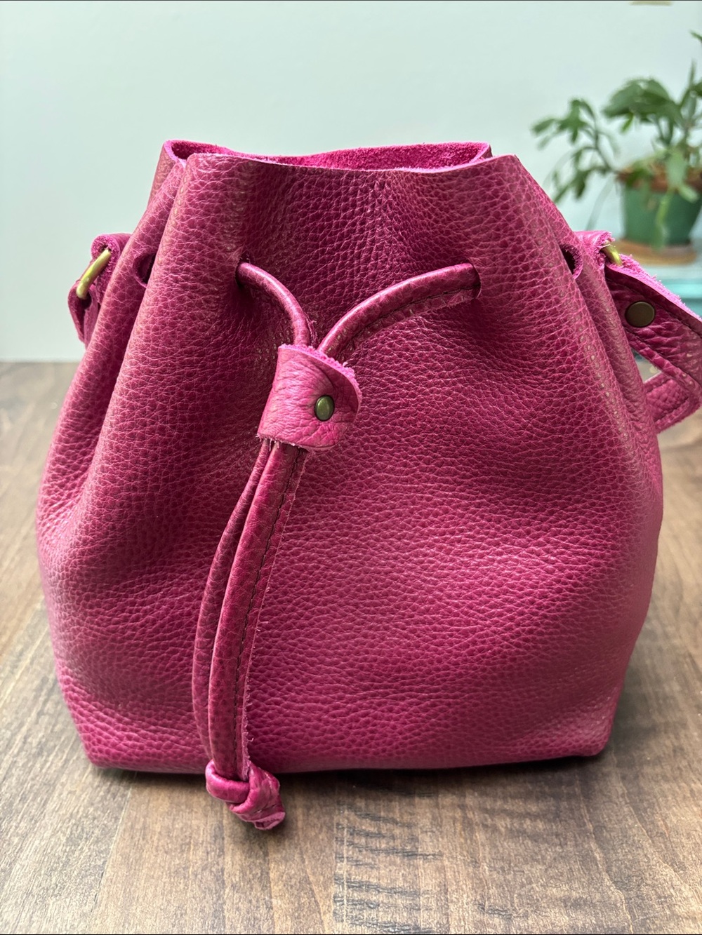 Portland Leather small bucket in Cosmos leather. Never carried